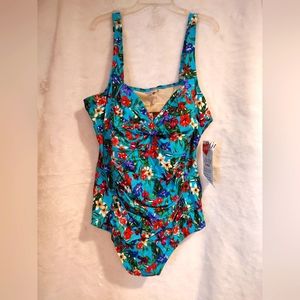 Brand new "Avenue" floral print, plus size Swimwear